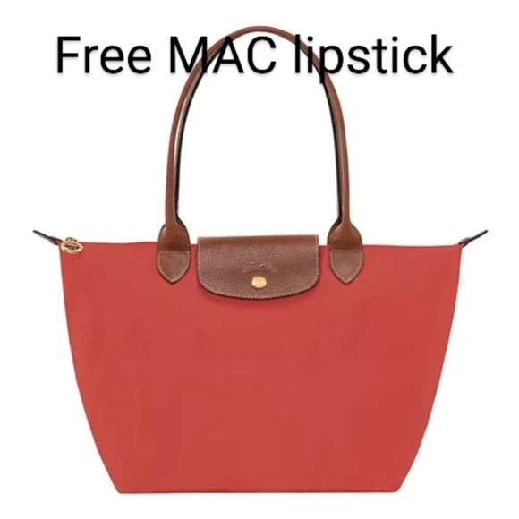 Longchamp Handbags - [Longchamp] Le Pliage Orig Med Nylon Tote | Tomato
